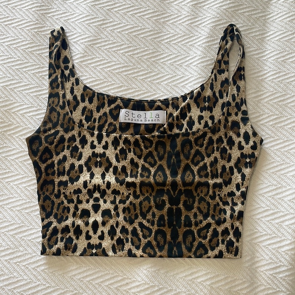 Stella Cheetah Print Crop Top